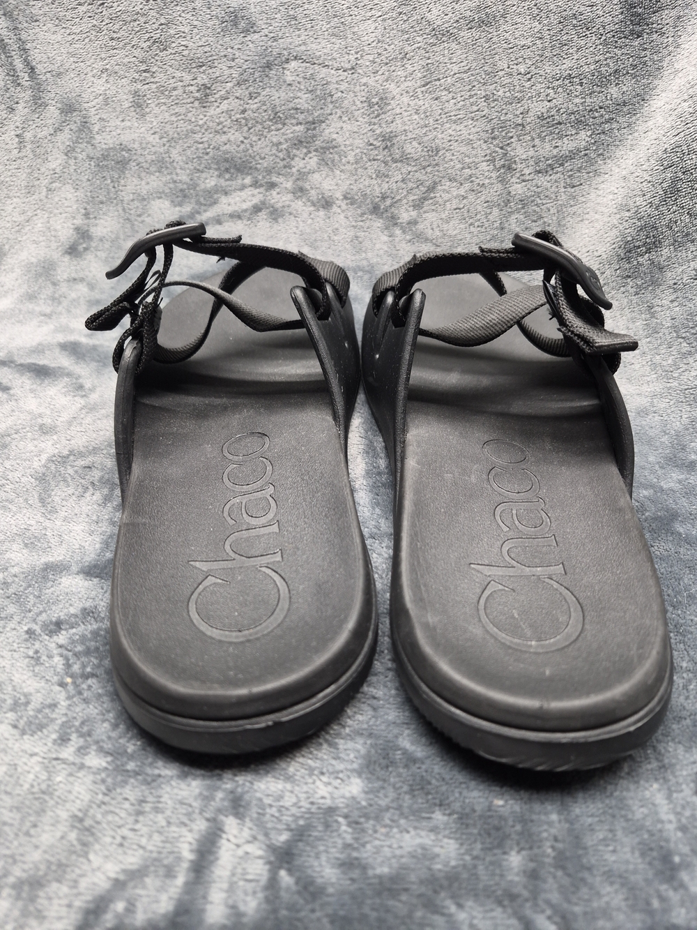 Chaco Sandals Womens Size 10 Black Chillos Double Strap Adjustable Slide Shoes - Picture 5 of 9